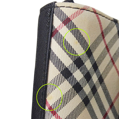 BURBERRY バーバリー トートバッグ ベージュ キャンバス レディース 【中古】