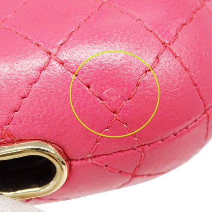 CHANEL シャネル その他雑貨 マトラッセ ピンク ゴールド金具 レザー レディース 【中古】