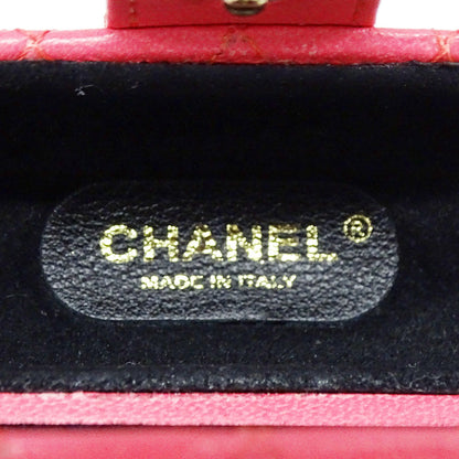 CHANEL シャネル その他雑貨 マトラッセ ピンク ゴールド金具 レザー レディース 【中古】
