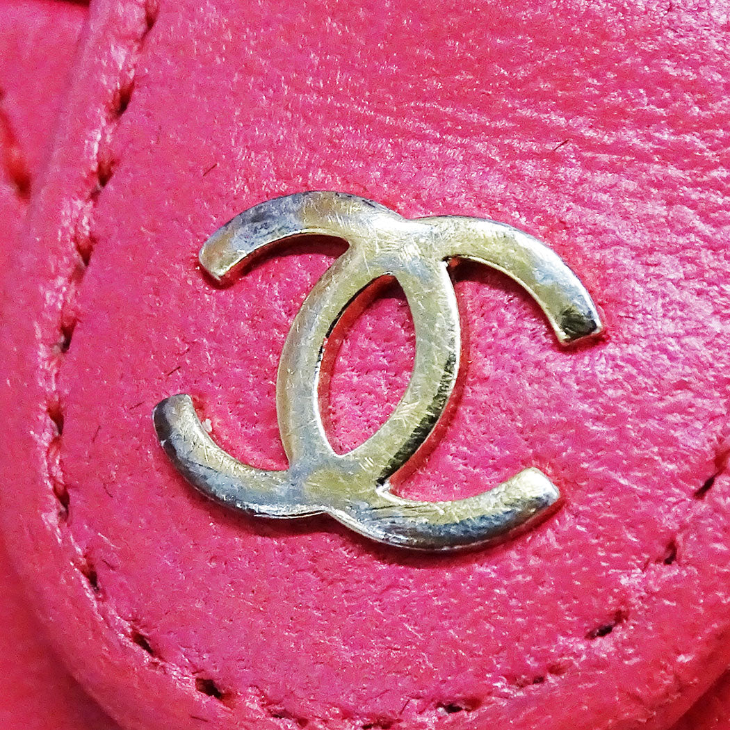CHANEL シャネル その他雑貨 マトラッセ ピンク ゴールド金具 レザー レディース 【中古】