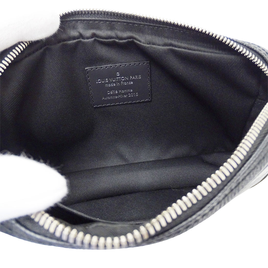 LOUIS VUITTON ルイ・ヴィトン クリストファーネメス ポシェットヴォルガ クラッチ・セカンドバッグ ブラック N61228 ダミエグラフィット メンズ 【中古】