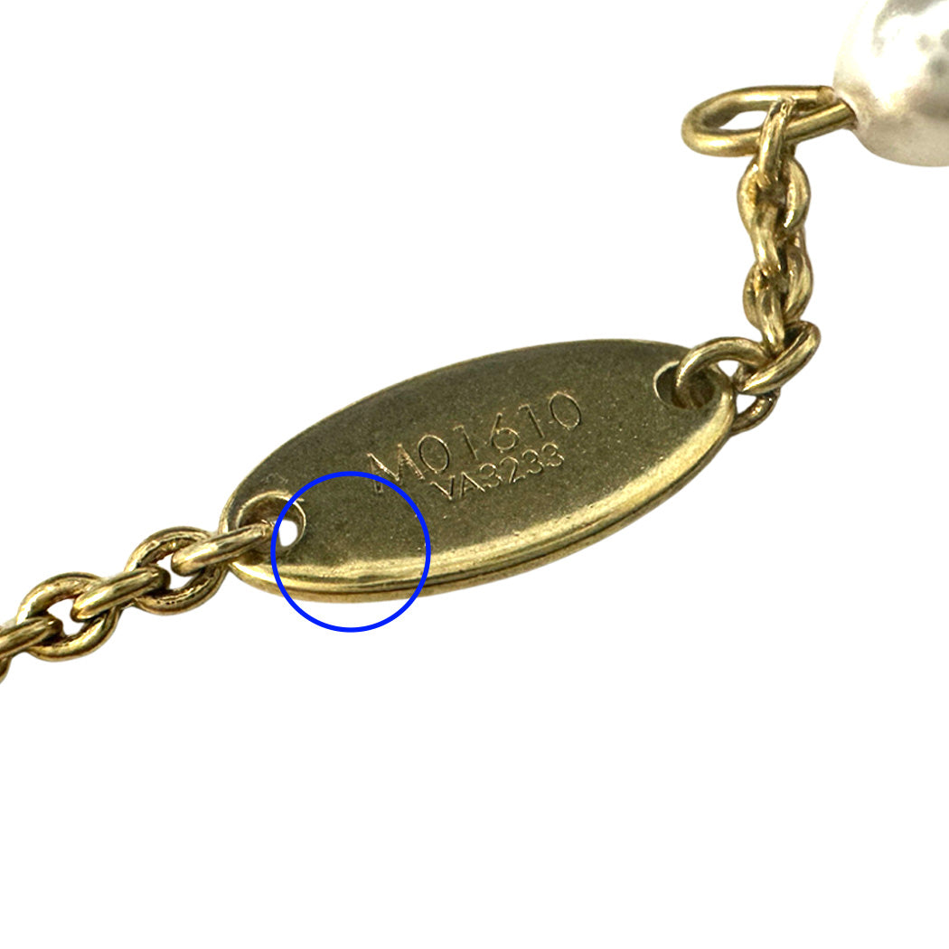 LOUIS VUITTON ルイ・ヴィトン ネックレス･ルイザ ネックレス メタル ゴールド レディース M01610 【中古】
