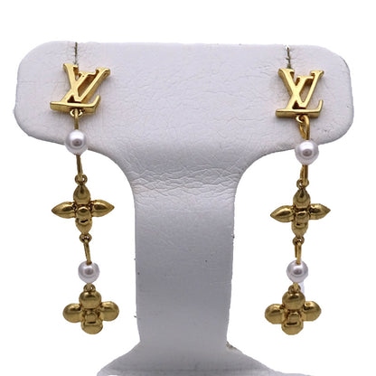 LOUIS VUITTON ルイ・ヴィトン パンダント･ルイザ ピアス メタル ゴールド レディース M01577 【中古】
