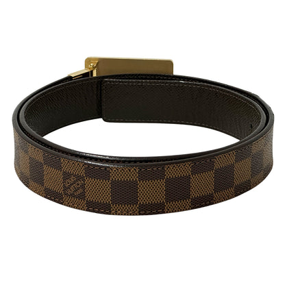 LOUIS VUITTON ルイ・ヴィトン サンチュール・アンヴァントゥール ベルト ダミエ エベヌ ブラウン M9677 メンズ 【中古】