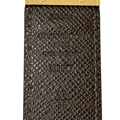 LOUIS VUITTON ルイ・ヴィトン サンチュール・アンヴァントゥール ベルト ダミエ エベヌ ブラウン M9677 メンズ 【中古】