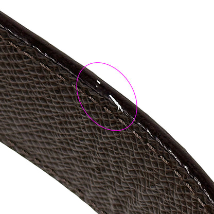 LOUIS VUITTON ルイ・ヴィトン サンチュール・アンヴァントゥール ベルト ダミエ エベヌ ブラウン M9677 メンズ 【中古】
