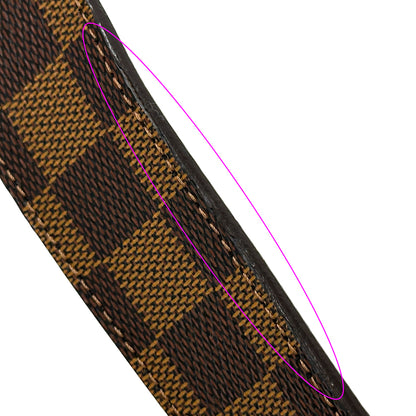 LOUIS VUITTON ルイ・ヴィトン サンチュール・アンヴァントゥール ベルト ダミエ エベヌ ブラウン M9677 メンズ 【中古】