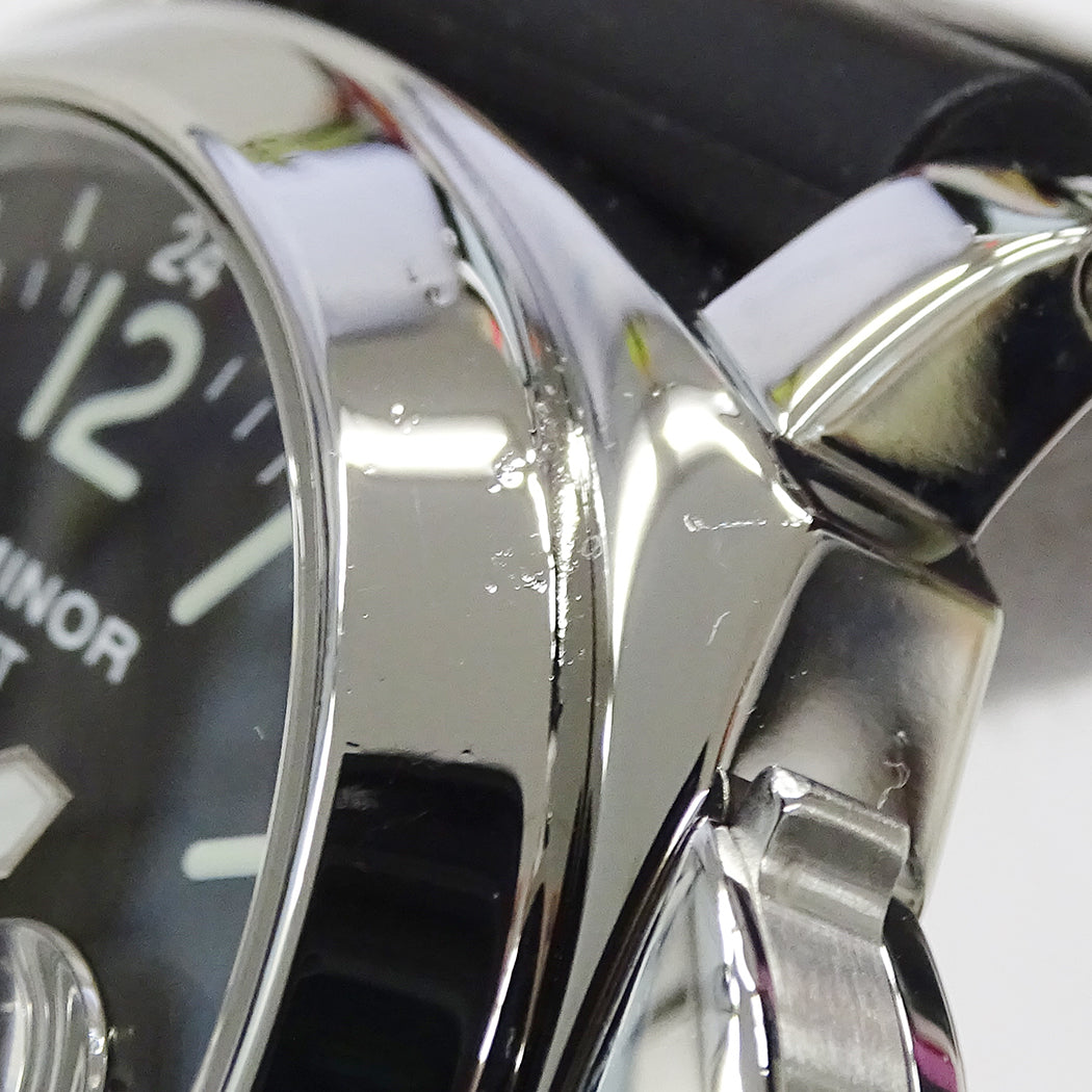 PANERAI パネライ ルミノール GMT PAM00088 メンズ 腕時計 自動巻き SS ラバー 磨き済み【中古】