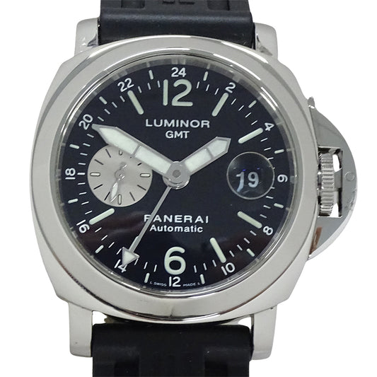 PANERAI パネライ ルミノール GMT PAM00088 メンズ 腕時計 自動巻き SS ラバー 磨き済み【中古】