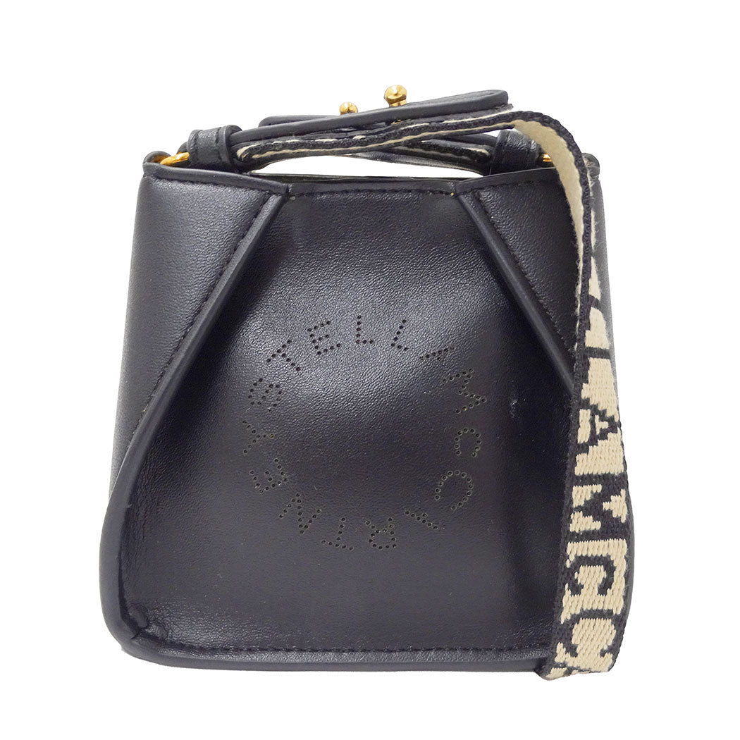 Stella McCartney ステラ・マッカートニー ショルダーバッグ ブラック レザー レディース 【中古】