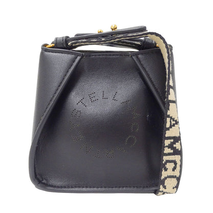 Stella McCartney ステラ・マッカートニー ショルダーバッグ ブラック レザー レディース 【中古】