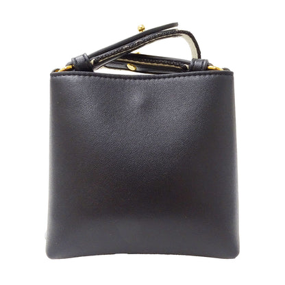 Stella McCartney ステラ・マッカートニー ショルダーバッグ ブラック レザー レディース 【中古】