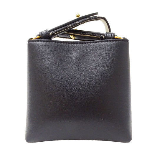Stella McCartney ステラ・マッカートニー ショルダーバッグ ブラック レザー レディース 【中古】