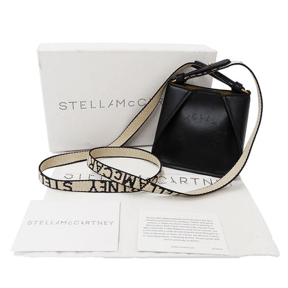 Stella McCartney ステラ・マッカートニー ショルダーバッグ ブラック レザー レディース 【中古】