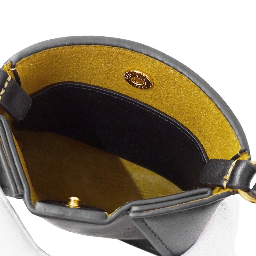 Stella McCartney ステラ・マッカートニー ショルダーバッグ ブラック レザー レディース 【中古】