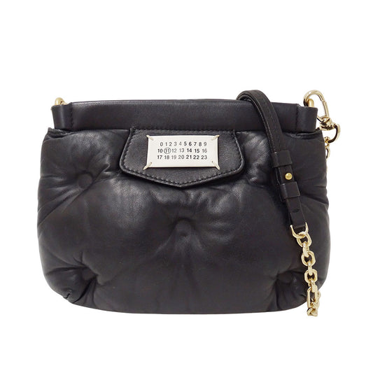 Maison Margiela メゾン マルジェラ ショルダーバッグ グラムスラム ブラック レザー レディース 【中古】