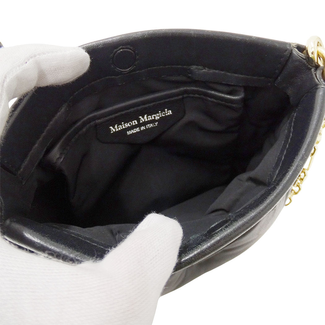 Maison Margiela メゾン マルジェラ ショルダーバッグ グラムスラム ブラック レザー レディース 【中古】