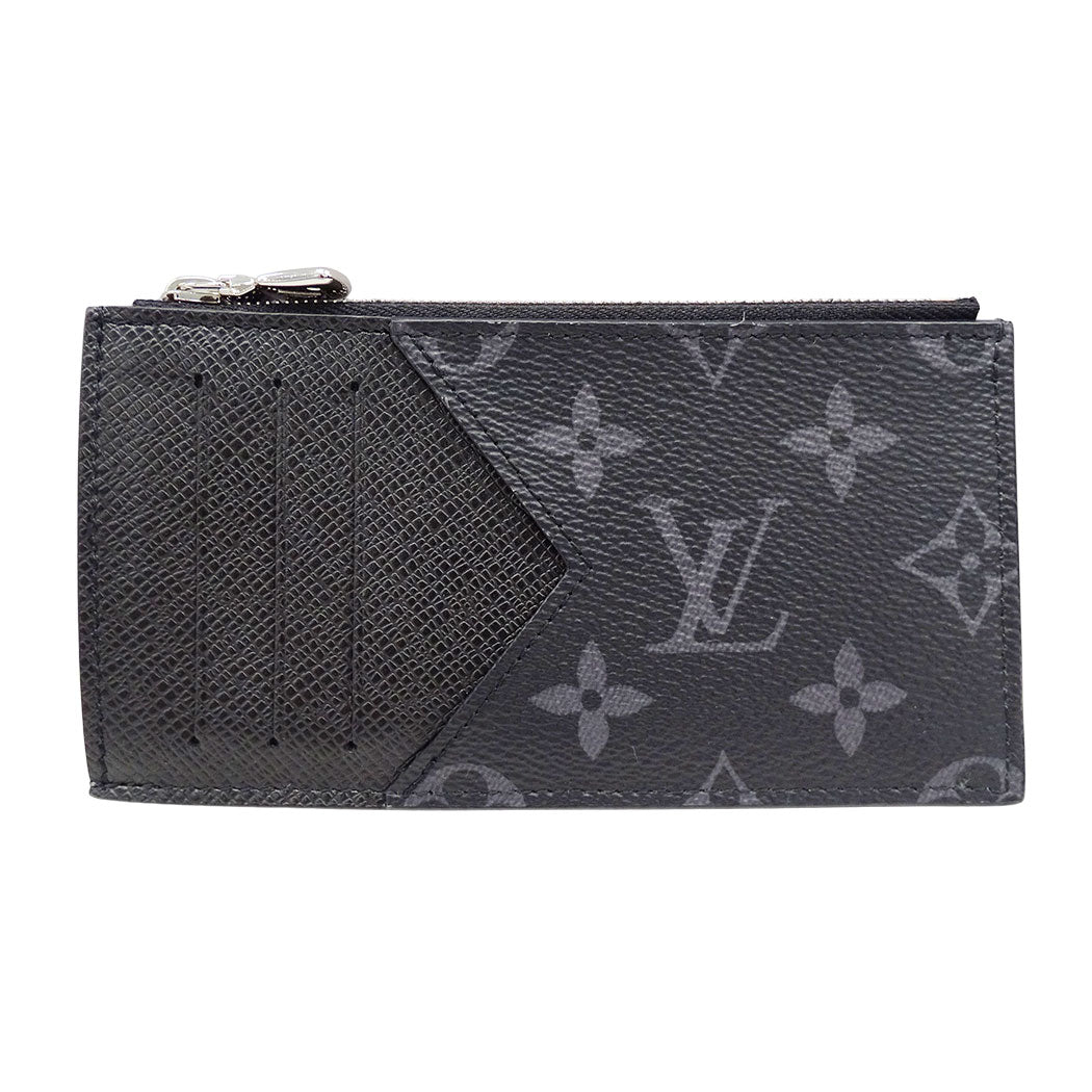 LOUIS VUITTON ルイ・ヴィトン コインカード・ホルダー カードケース タイガ エクリプス ブラック M30271 モノグラムエクリプス メンズ 【中古】