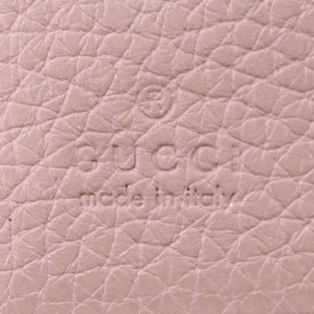 GUCCI グッチ 二つ折り財布 アニマリエ ピンク 460185 レザー レディース 【中古】