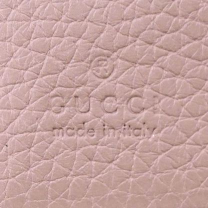 GUCCI グッチ 二つ折り財布 アニマリエ ピンク 460185 レザー レディース 【中古】