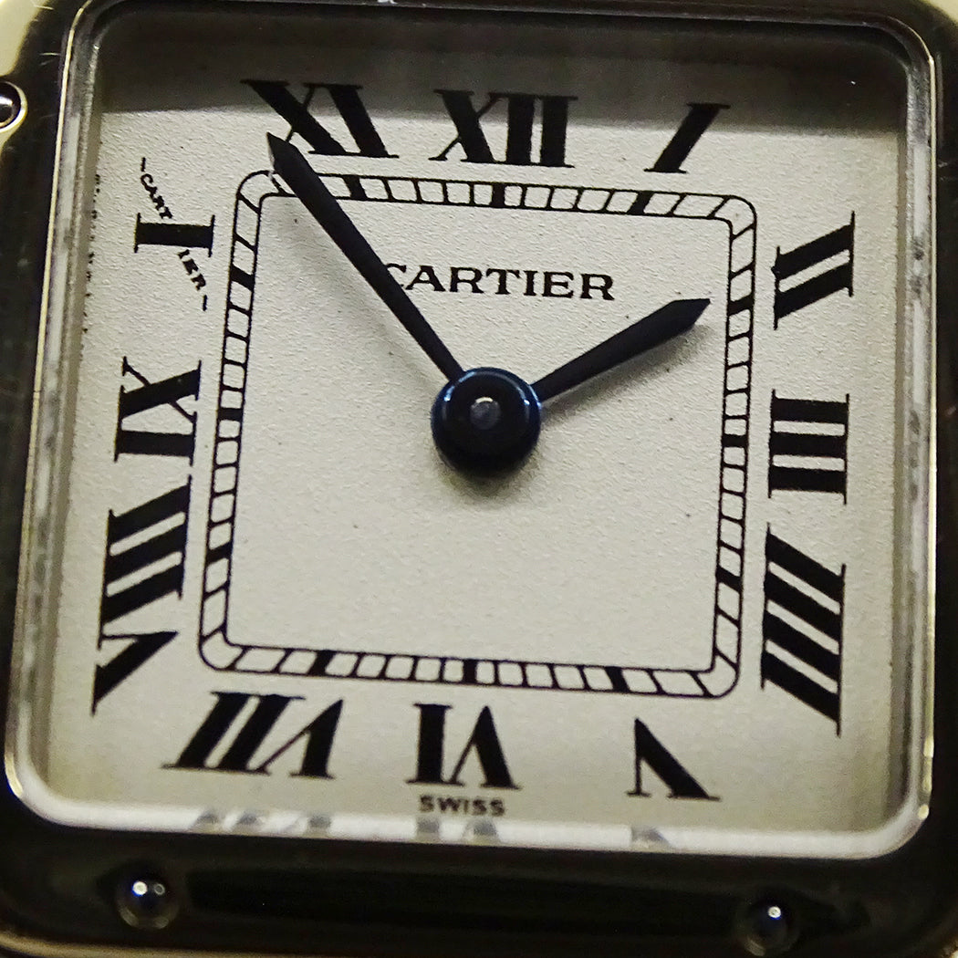 Cartier カルティエ パンテール SM W250295D レディース 腕時計 クオーツ SS レザー 磨き済み 【中古】