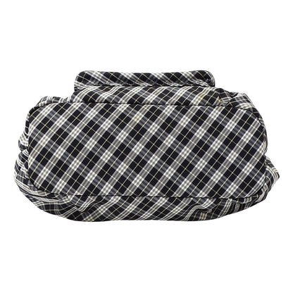 BURBERRY BLUE LABEL バーバリーブルーレーベル トートバッグ ブラック キャンバス レディース 【中古】