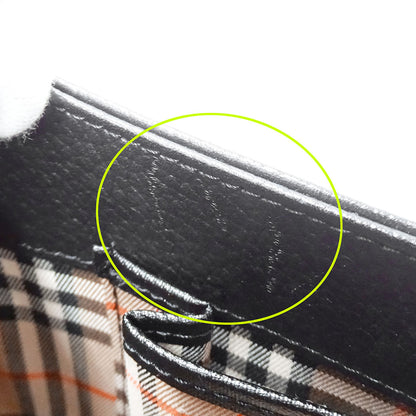 Burberrys バーバリーズ ハンドバッグ ブラック レザー レディース 【中古】