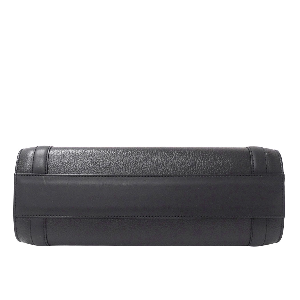 Burberrys バーバリーズ ハンドバッグ ブラック レザー レディース 【中古】