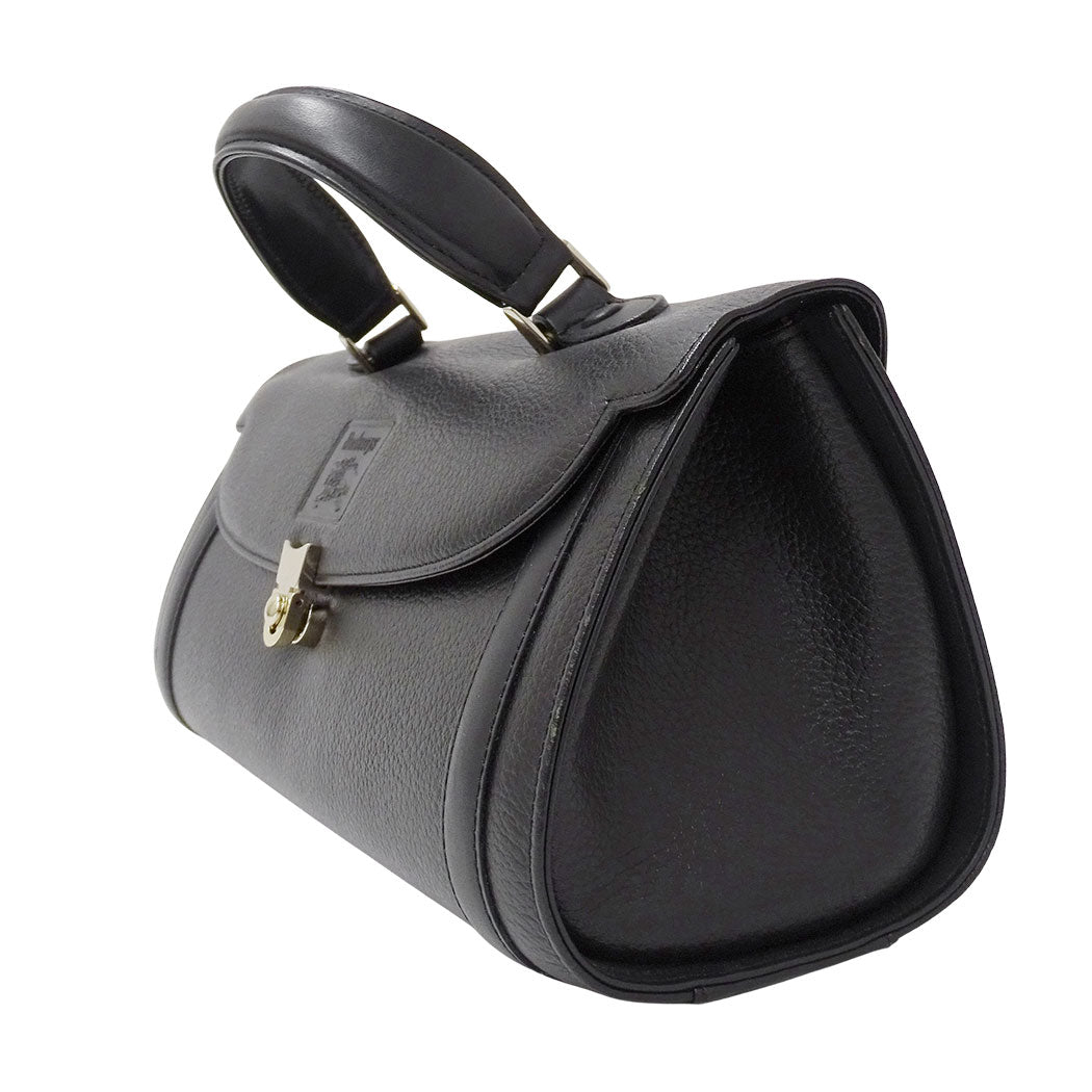 Burberrys バーバリーズ ハンドバッグ ブラック レザー レディース 【中古】