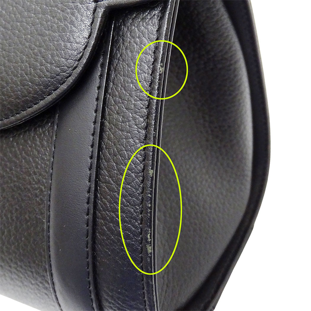 Burberrys バーバリーズ ハンドバッグ ブラック レザー レディース 【中古】