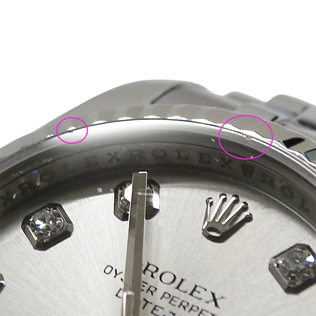 ROLEX ロレックス デイトジャスト 179174G Z番 レディース 腕時計 自動巻き AT SS WG ダイヤモンド 磨き済み【中古】