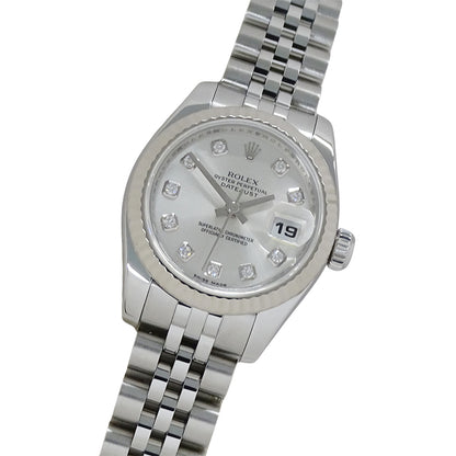 ROLEX ロレックス デイトジャスト 179174G Z番 レディース 腕時計 自動巻き AT SS WG ダイヤモンド 磨き済み【中古】