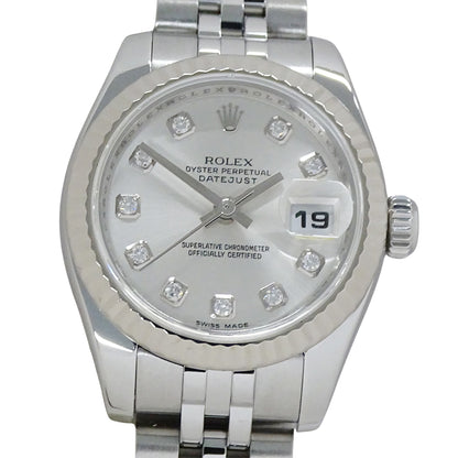 ROLEX ロレックス デイトジャスト 179174G Z番 レディース 腕時計 自動巻き AT SS WG ダイヤモンド 磨き済み【中古】