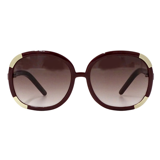 Chloe クロエ サングラス ボルドー CL2119 レディース 【中古】