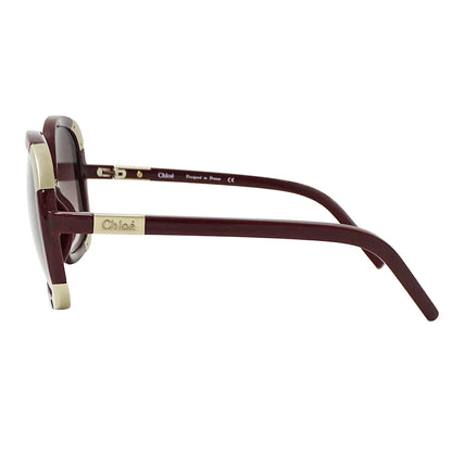 Chloe クロエ サングラス ボルドー CL2119 レディース 【中古】