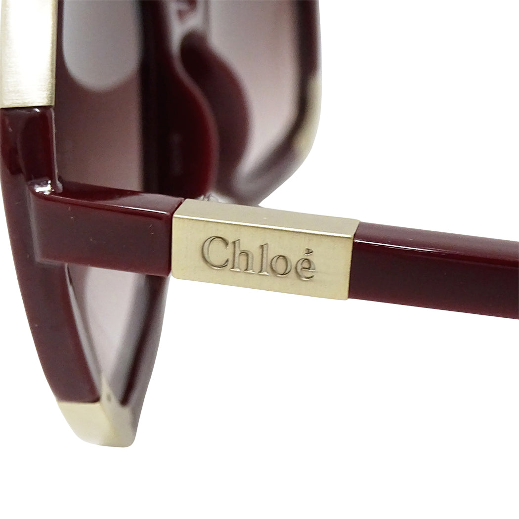 Chloe クロエ サングラス ボルドー CL2119 レディース 【中古】