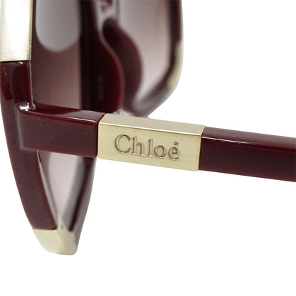 Chloe クロエ サングラス ボルドー CL2119 レディース 【中古】