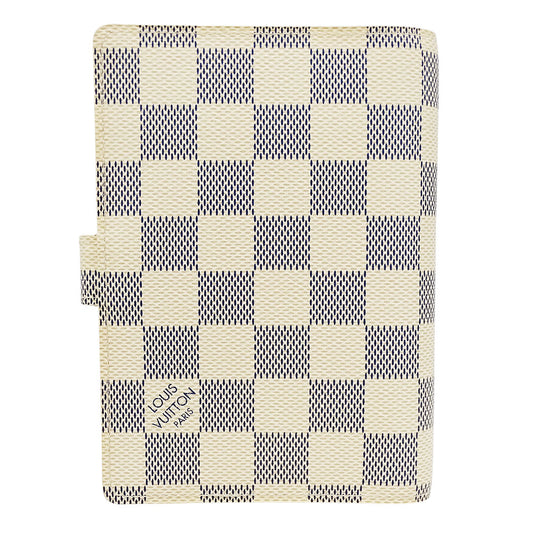 LOUIS VUITTON ルイ・ヴィトン アジェンダPM 手帳カバー ダミエ アズール アイボリー R20706 ダミエアズールキャンバス レディース メンズ 【中古】