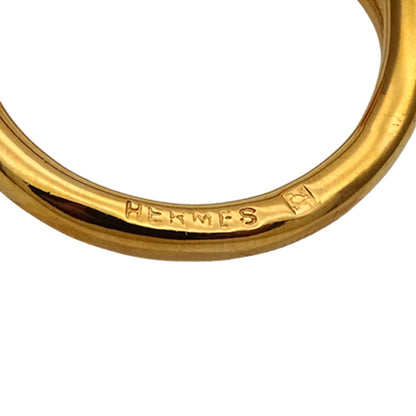 HERMES エルメス ジャンボ スカーフリング メタル ゴールド レディース 【中古】