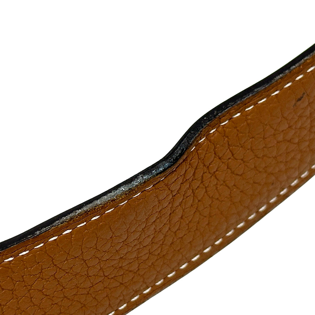 HERMES エルメス Hベルト ベルト コンスタンス ブラウン ブラック ゴールド金具 レディース メンズ 【中古】