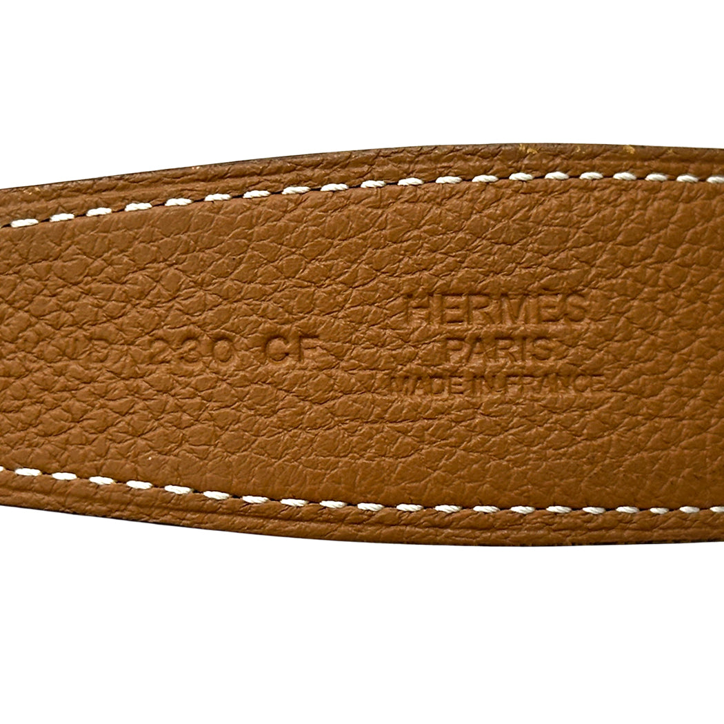 HERMES エルメス Hベルト ベルト コンスタンス ブラウン ブラック ゴールド金具 レディース メンズ 【中古】
