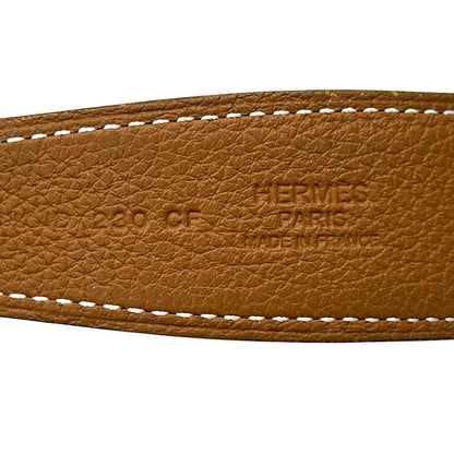 HERMES エルメス Hベルト ベルト コンスタンス ブラウン ブラック ゴールド金具 レディース メンズ 【中古】