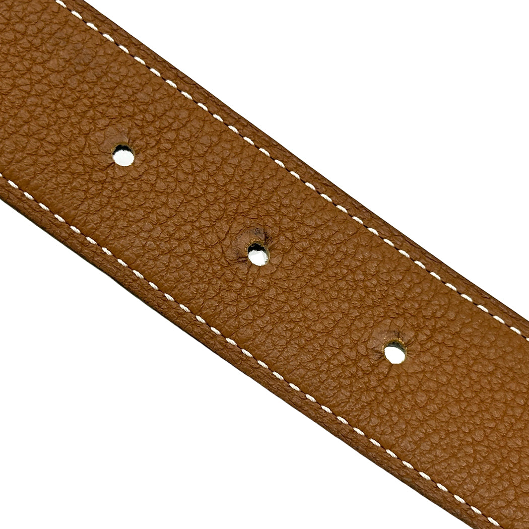 HERMES エルメス Hベルト ベルト コンスタンス ブラウン ブラック ゴールド金具 レディース メンズ 【中古】