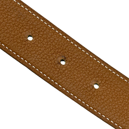 HERMES エルメス Hベルト ベルト コンスタンス ブラウン ブラック ゴールド金具 レディース メンズ 【中古】