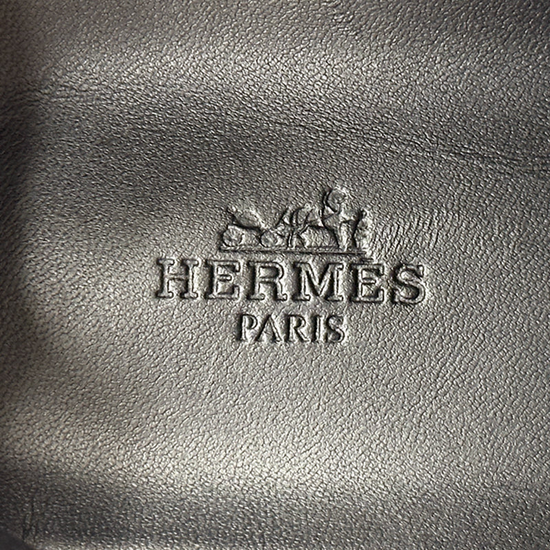HERMES エルメス スニーカー インパルス シェーヌダンクル ブラック ホワイト レザー レディース メンズ 【中古】