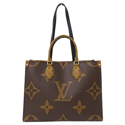 LOUIS VUITTON ルイ・ヴィトン オンザゴー MM トートバッグ 2way モノグラム ジャイアント リバース M45321 レディース 【中古】