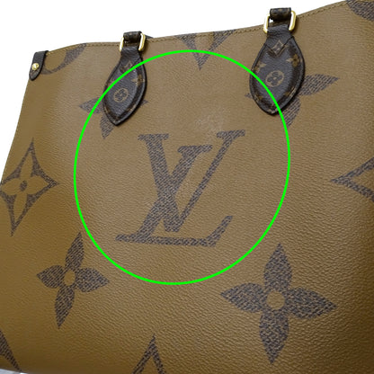 LOUIS VUITTON ルイ・ヴィトン オンザゴー MM トートバッグ 2way モノグラム ジャイアント リバース M45321 レディース 【中古】