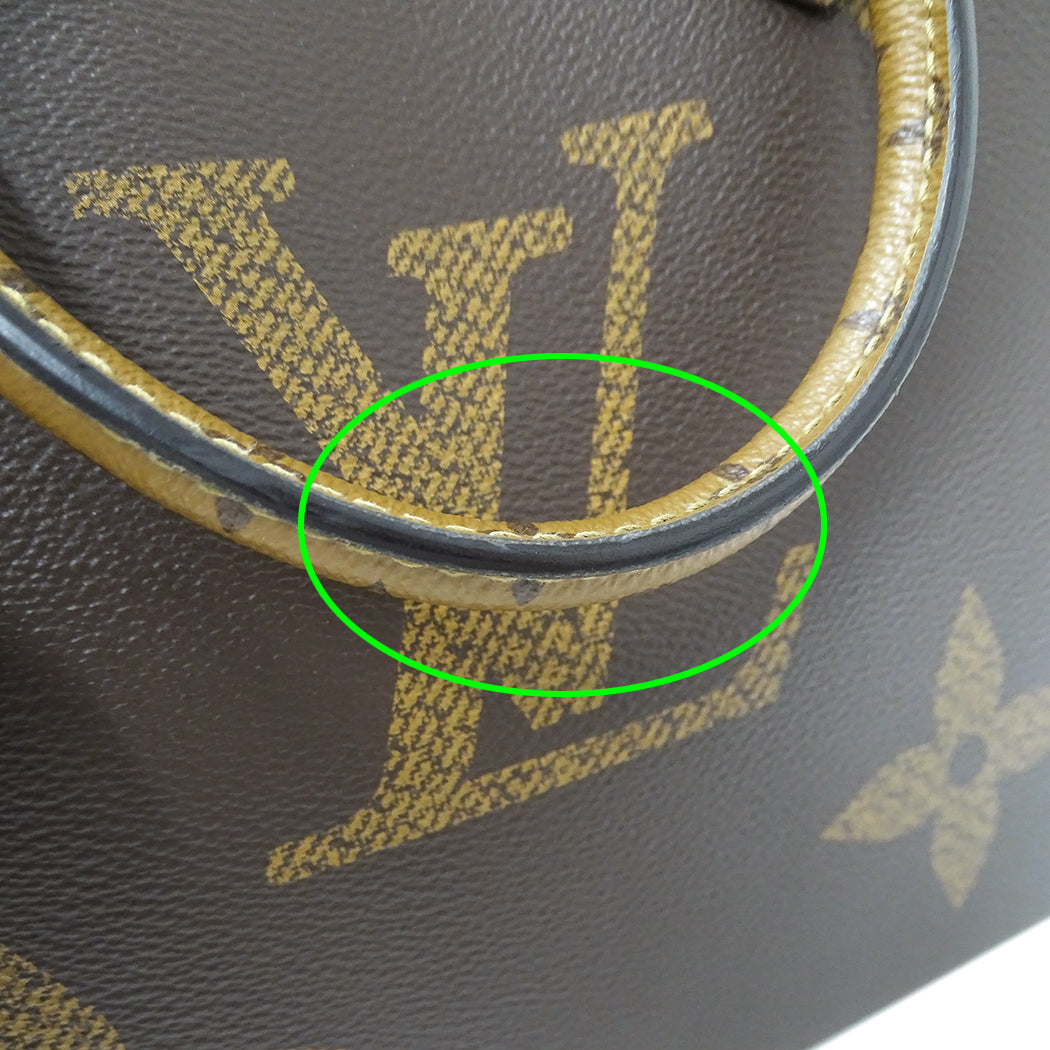 LOUIS VUITTON ルイ・ヴィトン オンザゴー MM トートバッグ 2way モノグラム ジャイアント リバース M45321 レディース 【中古】