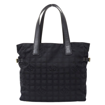 CHANEL シャネル トートバッグ ニュートラベル トートGM ブラック ゴールド金具 ナイロン レディース 【中古】