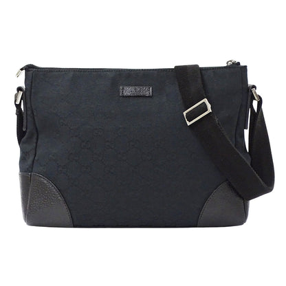 GUCCI グッチ ショルダーバッグ ブラック 114273 GGキャンバス レディース 【中古】